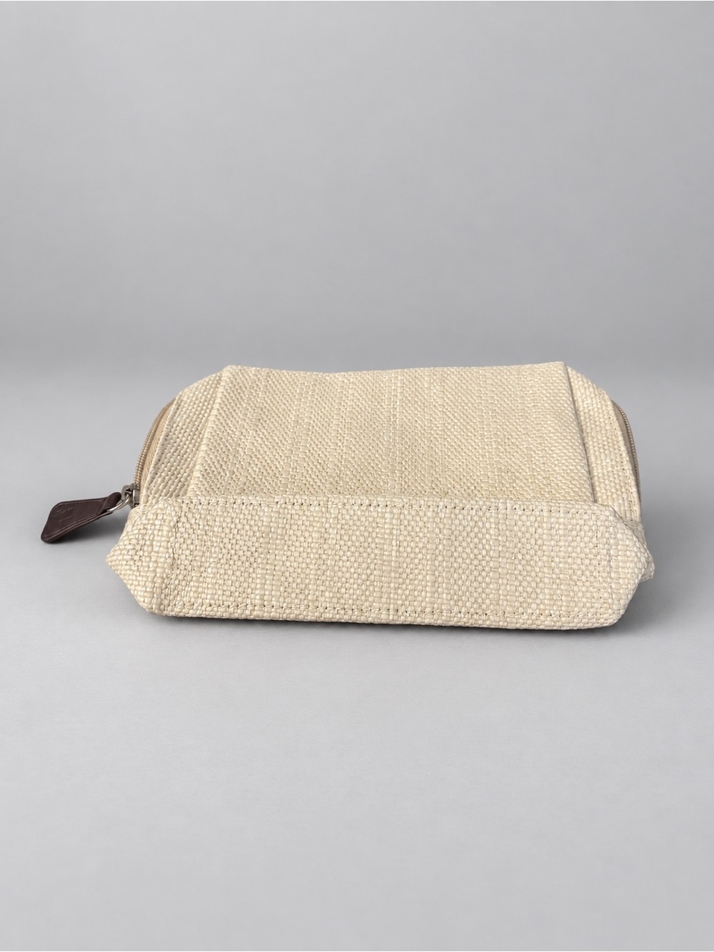 Pureology Beige Woven Cosmetic Travel Makeup Bag